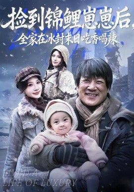 《捡到锦鲤崽崽后，全家在冰封末日吃香喝辣》影片海报